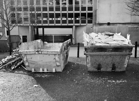 Various sizes of skip containers available for hire