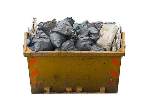 Various types of skip containers