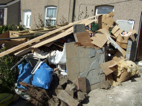 Skip placement in a suburban area