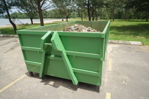 Professional team handling builders waste removal